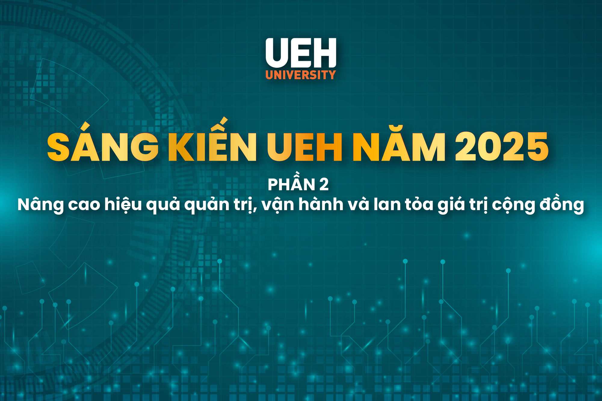 [Sáng kiến UEH năm 2025] Phần 2: Những sáng kiến nâng cao hiệu quả quản trị, vận hành và lan tỏa giá trị cộng đồng