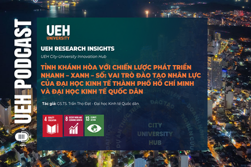 [Research Contribution] Tỉnh Khánh Hòa với chiến lược phát triển nhanh – xanh – số: Vai trò đào tạo nhân lực của Đại học Kinh tế Thành phố Hồ Chí Minh và Đại học Kinh tế Quốc dân