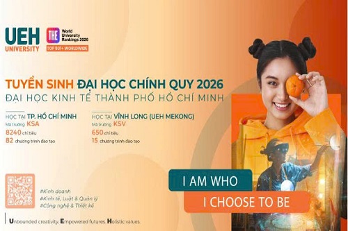 Điểm mới trong tuyển sinh năm 2026 của Đại học Kinh tế Thành phố Hồ Chí Minh