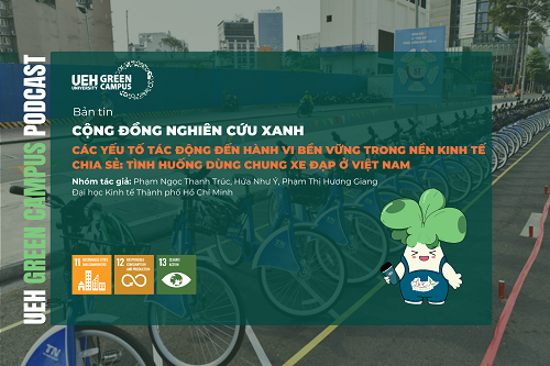 [Contribution Research] Nghiên cứu các yếu tố tác động đến hành vi bền vững trong nền kinh tế chia sẻ: Tình huống dùng chung xe đạp ở Việt Nam
