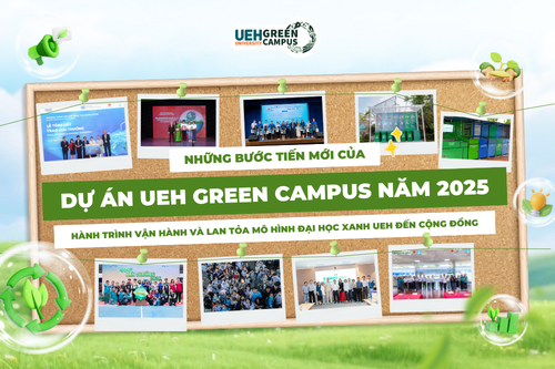 Những bước tiến mới của Dự án UEH Green Campus năm 2025: Hành trình vận hành và lan tỏa Mô hình Đại học Xanh UEH đến cộng đồng
