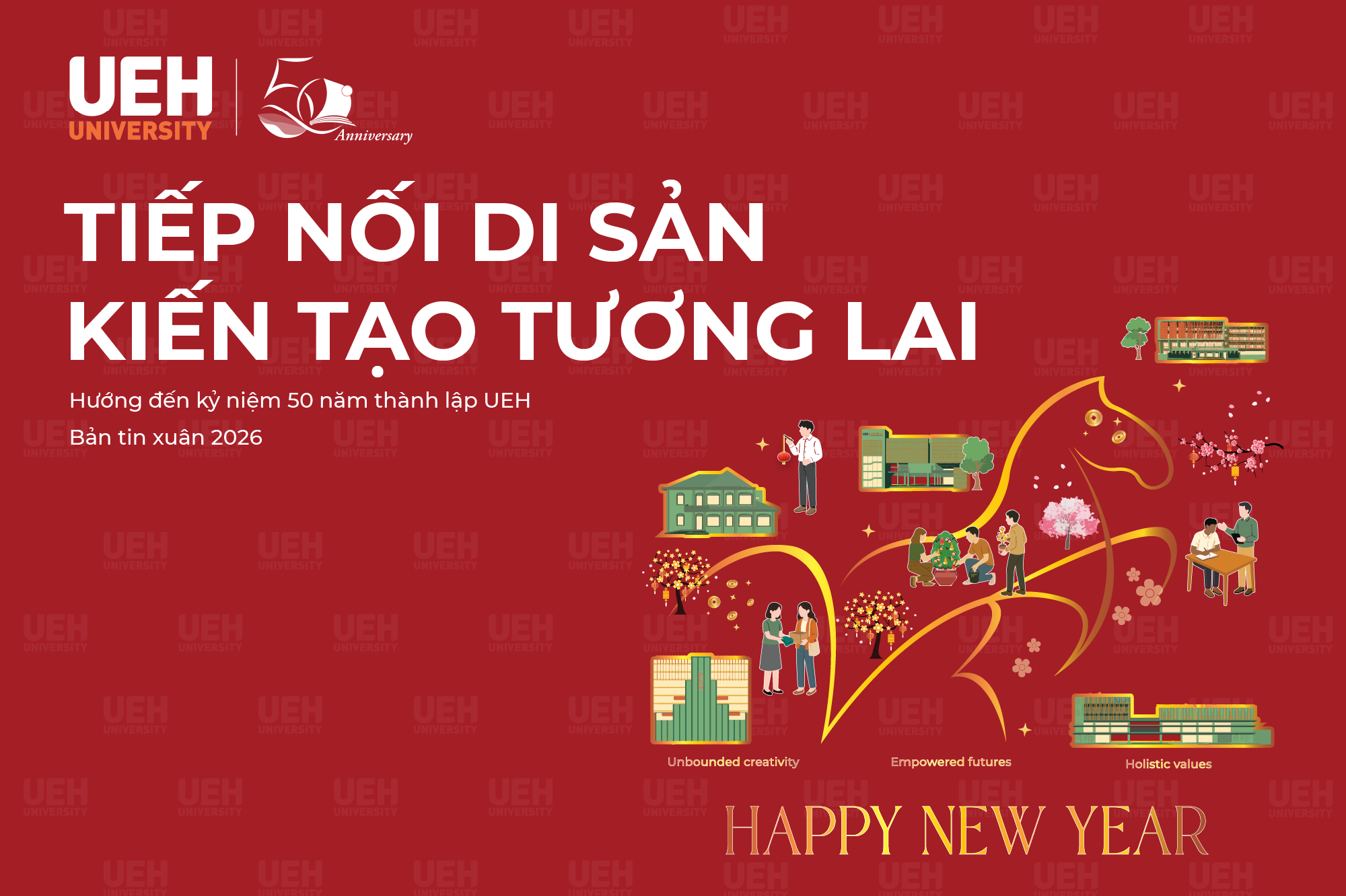 BẢN TIN XUÂN UEH - NĂM 2026: Tiếp nối di sản, kiến tạo tương lai - hướng đến kỷ niệm 50 năm thành lập UEH
