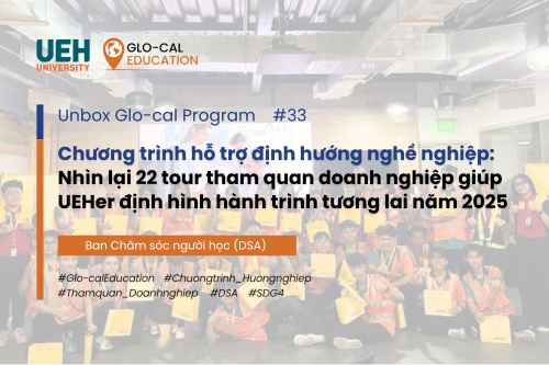 [Unbox Glo-cal Program] Chương trình hỗ trợ định hướng nghề nghiệp: Nhìn lại 22 tour tham quan doanh nghiệp giúp UEHer định hình hành trình tương lai  năm 2025