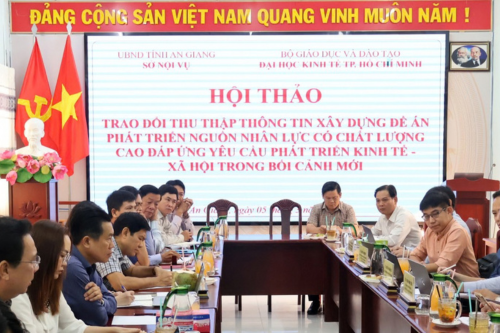 An Giang hợp tác Đại học Kinh tế TP. Hồ Chí Minh xây dựng đề án phát triển nguồn nhân lực chất lượng cao