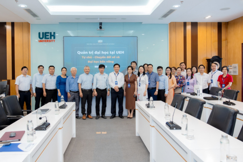 UEH đón tiếp đoàn công tác Phân hiệu Học viện Hành chính và Quản trị công tại TP. Hồ Chí Minh 