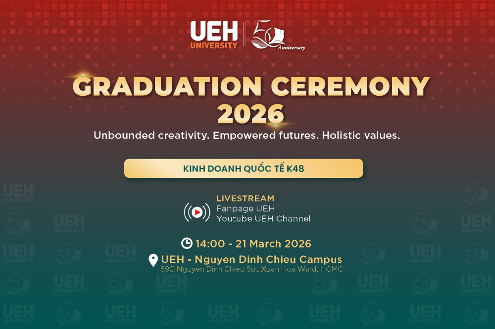 [LIVE] Lễ Tốt nghiệp UEH Chương trình đào tạo Kinh doanh quốc tế Khóa 48