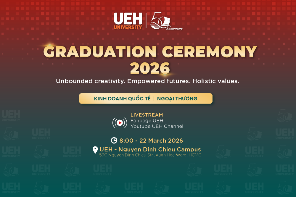 [LIVE] Lễ Tốt nghiệp UEH Chương trình đào tạo Kinh doanh quốc tế và Ngoại thương