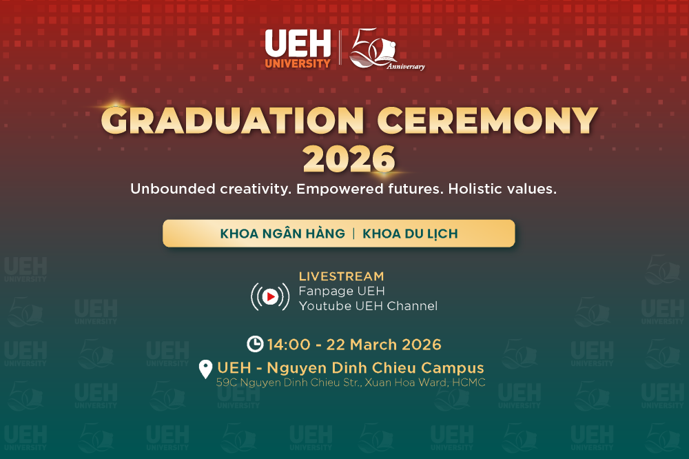 [LIVE] Lễ Tốt nghiệp UEH Chương trình đào tạo Khoa Ngân hàng và Khoa Du lịch
