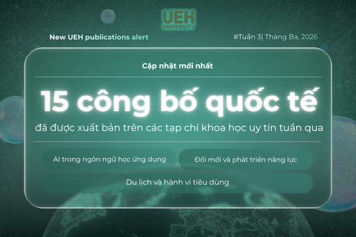 New UEH Publications Alert (Tuần 3 – Tháng 03/2026): Hội tụ đa ngành, dẫn dắt xu hướng công nghệ và phát triển bền vững