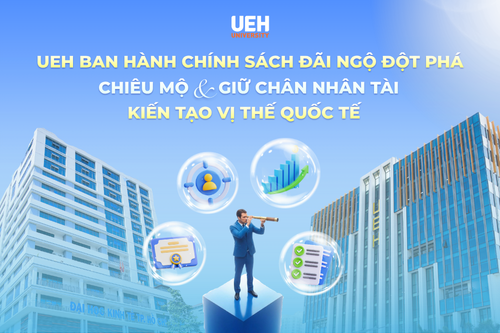 UEH ban hành chính sách đãi ngộ đột phá: Chiêu mộ & giữ chân nhân tài, kiến tạo vị thế quốc tế
