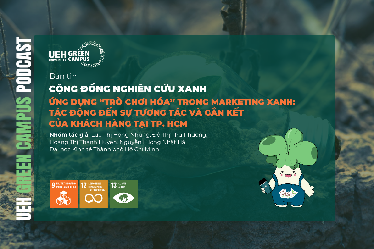 [Research Contribution] Ứng dụng “trò chơi hóa” trong Marketing xanh: Tác động đến sự tương tác và gắn kết của khách hàng tại TP. HCM