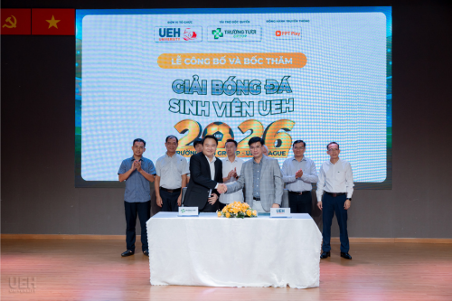 [Trường Tươi Group - UEH League 2026] Lễ công bố và bốc thăm Giải bóng đá sinh viên Trường Tươi Group - UEH League 2026