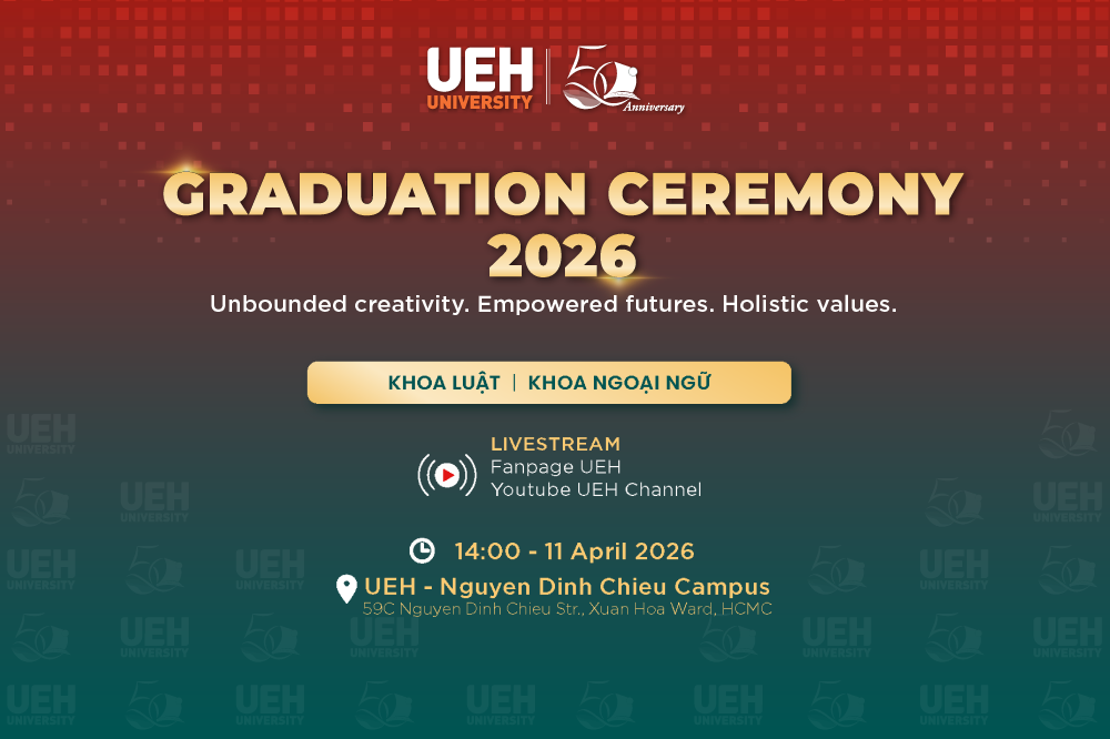 [LIVE] Lễ Tốt nghiệp UEH Khoa Luật và Khoa Ngoại ngữ