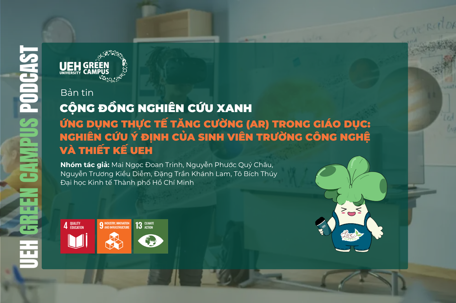 [Research Contribution] Ứng dụng Thực tế Tăng cường (AR) trong giáo dục: Nghiên cứu ý định của sinh viên Trường Công nghệ và Thiết kế UEH