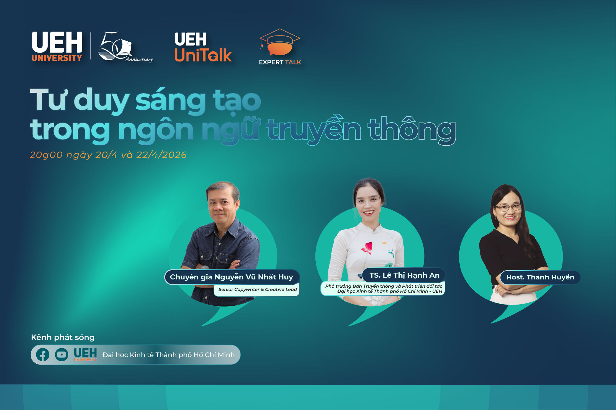 [LIVE] Expert Talk Tập 7: Tư duy sáng tạo trong ngôn ngữ truyền thông