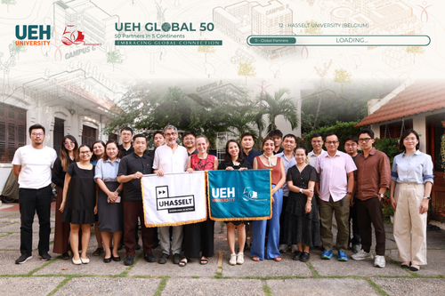 [UEH 50 Global Partners] UEH và Đại học Hasselt: Kết nối bền vững và mở rộng hợp tác liên ngành