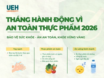 Tháng hành động vì An toàn thực phẩm 2026: Bảo vệ sức khỏe – Ăn an toàn, khỏe vững vàng (Phần 1)