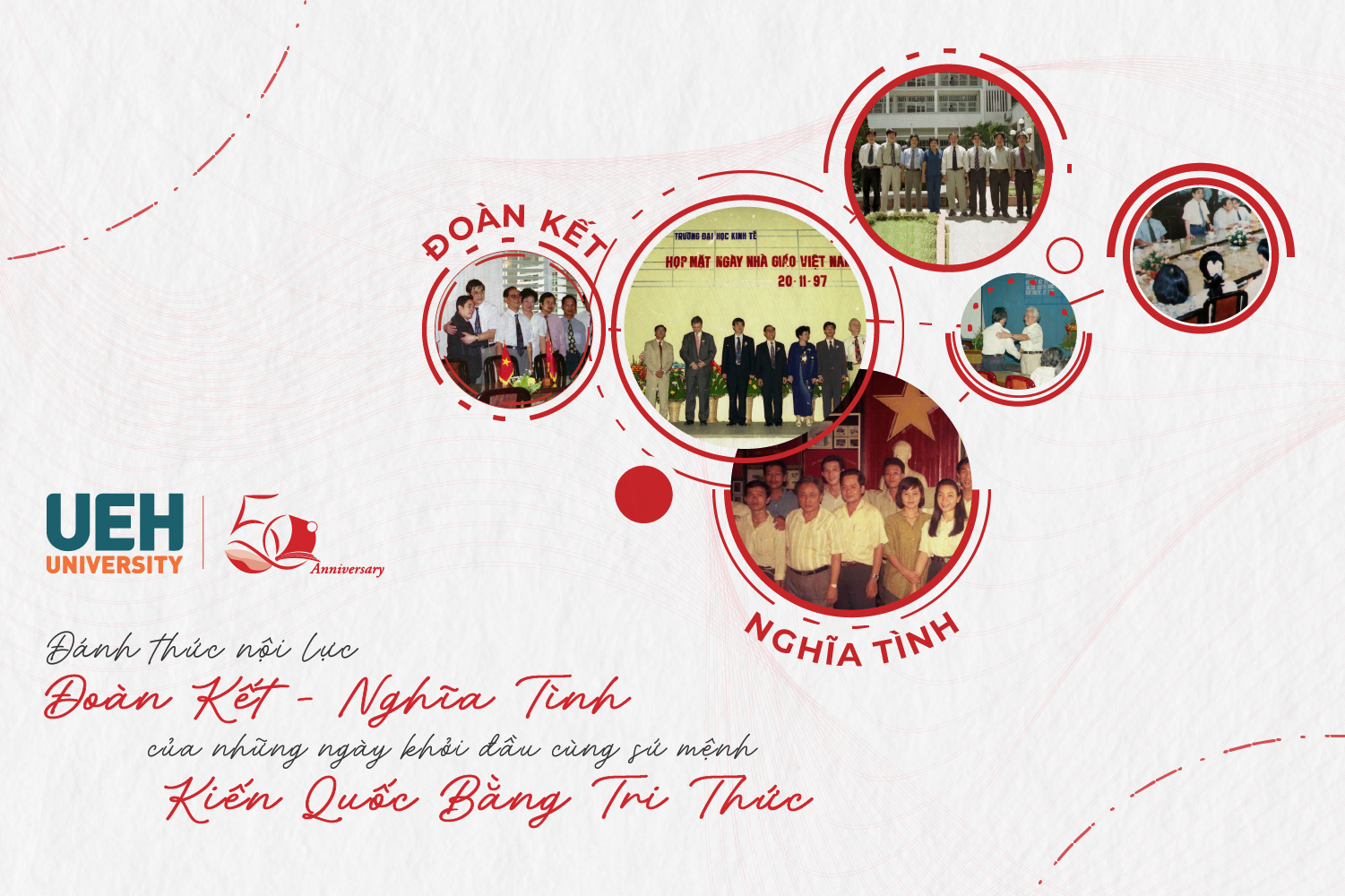 [UEH 50 năm] Đánh thức nội lực “Đoàn kết - Nghĩa tình” của những ngày khởi đầu cùng sứ mệnh “kiến quốc bằng tri thức”