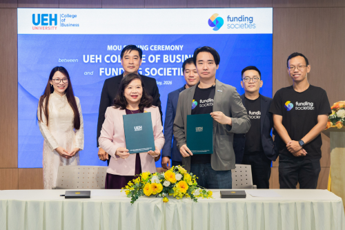 Trường Kinh doanh UEH ký kết biên bản ghi nhớ hợp tác với Tập đoàn Funding Societies