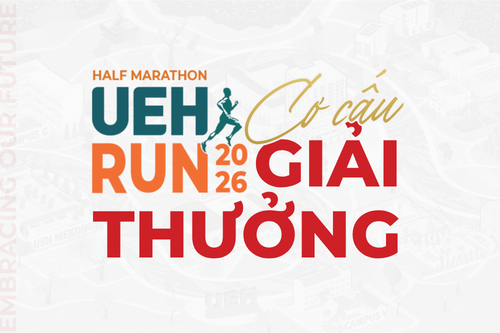 [UEH 50] Điểm qua hệ thống giải thưởng hấp dẫn của UEH Half Marathon 2026