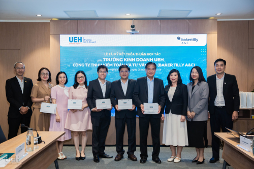 Tái ký kết MOU giữa Trường Kinh doanh UEH và Baker Tilly A&C: Tiếp tục đồng hành trong đào tạo và phát triển nhân tài ngành kế toán – kiểm toán