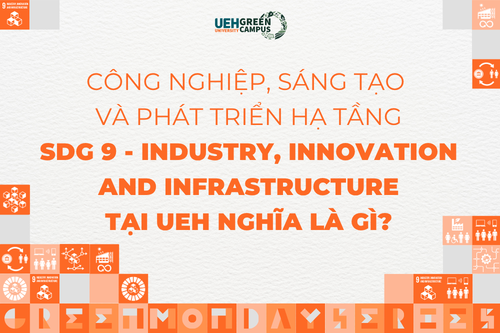 [Green Monday Series] Công nghiệp, sáng tạo và phát triển hạ tầng (SDG 9 - Industry, Innovation and Infrastructure) tại UEH nghĩa là gì?