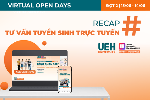 Gần 20.000 học sinh và phụ huynh đã chính thức tham gia vào hành trình khám phá ngành, nghề, hướng nghiệp bền vững cùng UEH Virtual Open Days 2026 đợt 2