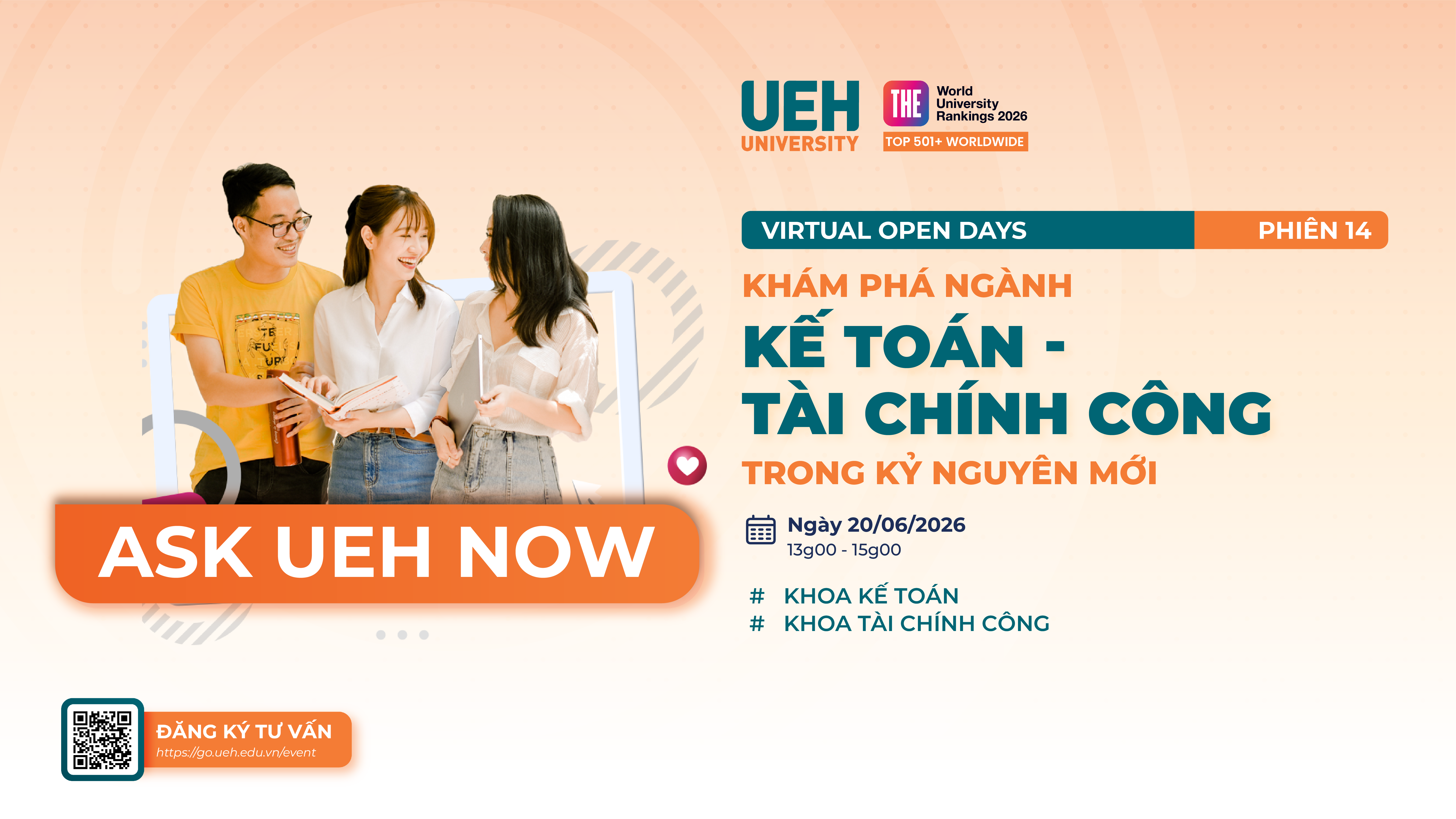 [LIVE] [VIRTUAL OPEN DAYS 2026] Phiên: Khám phá ngành Kế toán - Tài chính Công trong kỷ nguyên mới