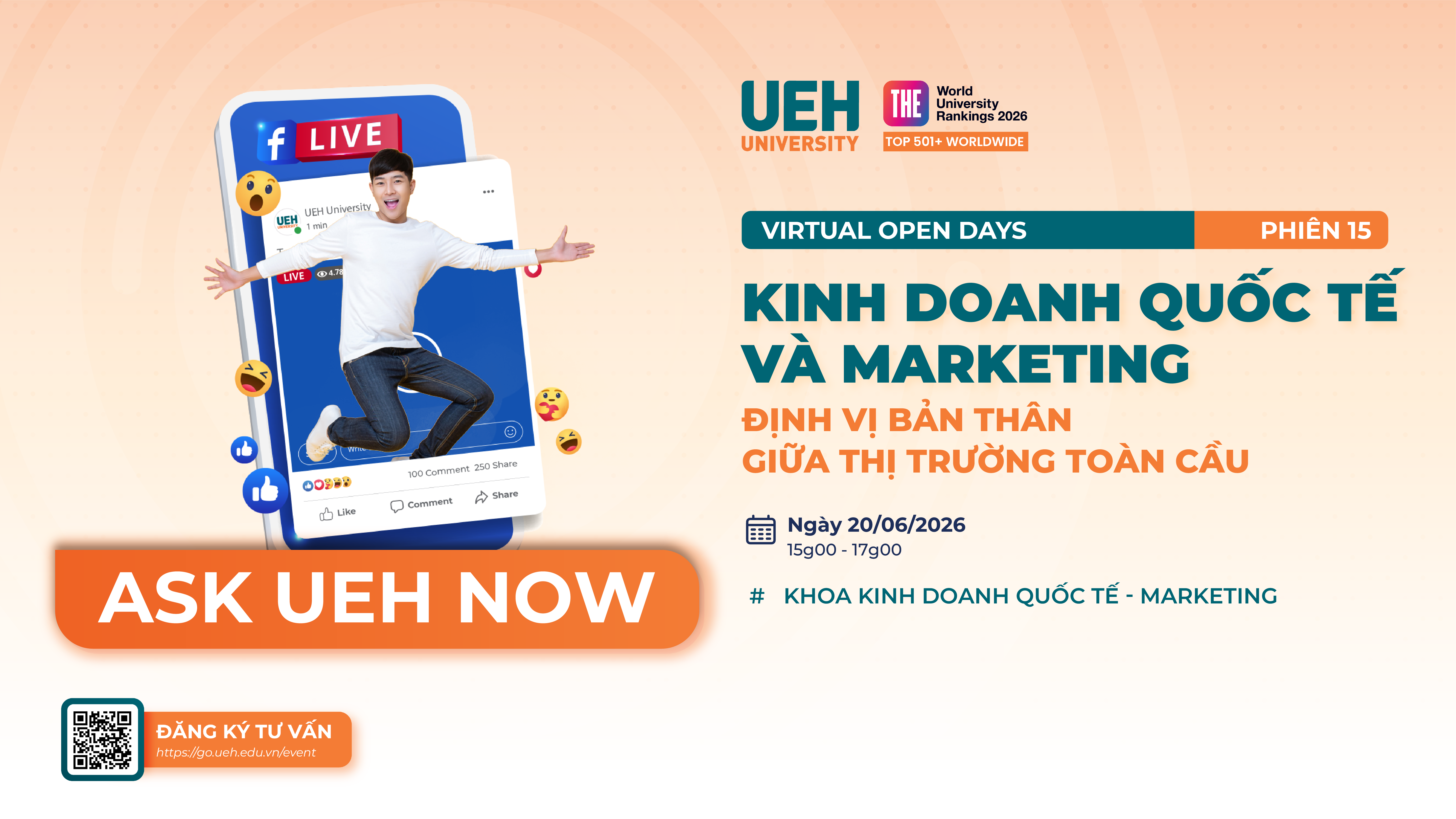 [LIVE] [VIRTUAL OPEN DAYS 2026] Phiên: Kinh doanh quốc tế và Marketing: Định vị bản thân giữa thị trường toàn cầu
