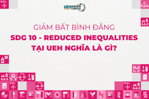 [Green Monday Series] Giảm bất bình đẳng (SDG 10 - Reduced Inequalities) tại UEH nghĩa là gì?