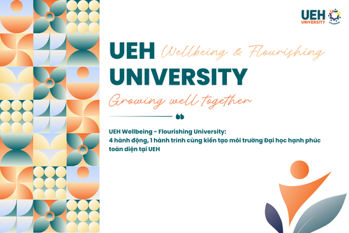 UEH Wellbeing - Flourishing University: 4 chuỗi hành động, 1 hành trình cùng kiến tạo môi trường Đại học hạnh phúc toàn diện tại UEH