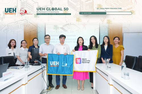 [UEH 50 Global Partners] UEH và Times Higher Education (THE) thúc đẩy hợp tác chiến lược, hướng đến nâng cao vị thế trong khu vực và quốc tế