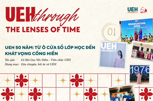 [UEH Through the Lenses of Time #01] UEH 50 Năm: Từ ô cửa sổ lớp học đến khát vọng cống hiến