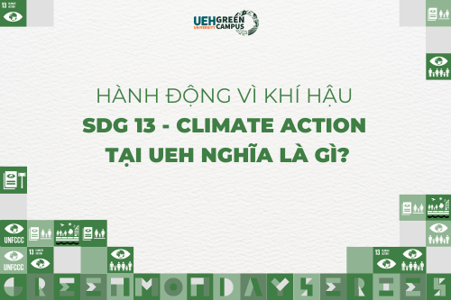 [Green Monday Series] Hành động vì khí hậu (SDG 13 - Climate Action) tại UEH nghĩa là gì?
