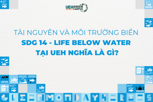 [Green Monday Series] Tài nguyên và môi trường biển (SDG 14 - Life Below Water) tại UEH nghĩa là gì?