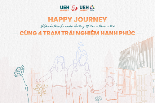 UEH Wellbeing - Flourishing University: Nhìn lại hành trình Happy Journey nuôi dưỡng thân - tâm - trí với 4 trạm trải nghiệm đa dạng tại UEH Family Fair 2026