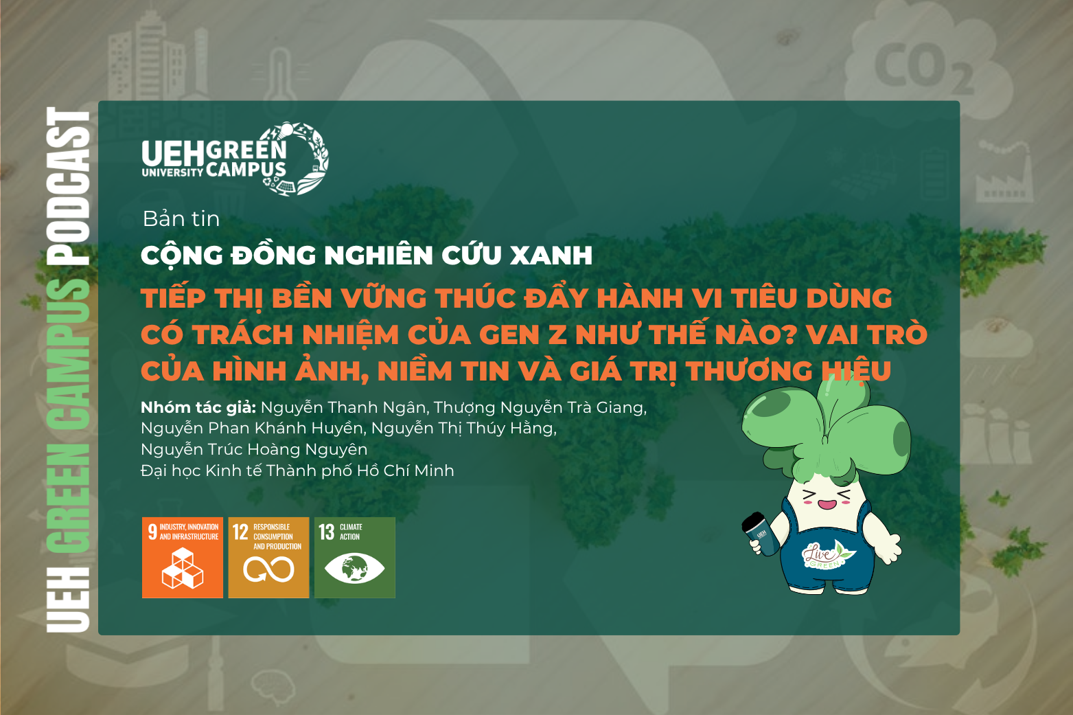 [Research Contribution] Tiếp thị bền vững thúc đẩy hành vi tiêu dùng có trách nhiệm của Gen Z như thế nào? Vai trò của hình ảnh, niềm tin và giá trị thương hiệu