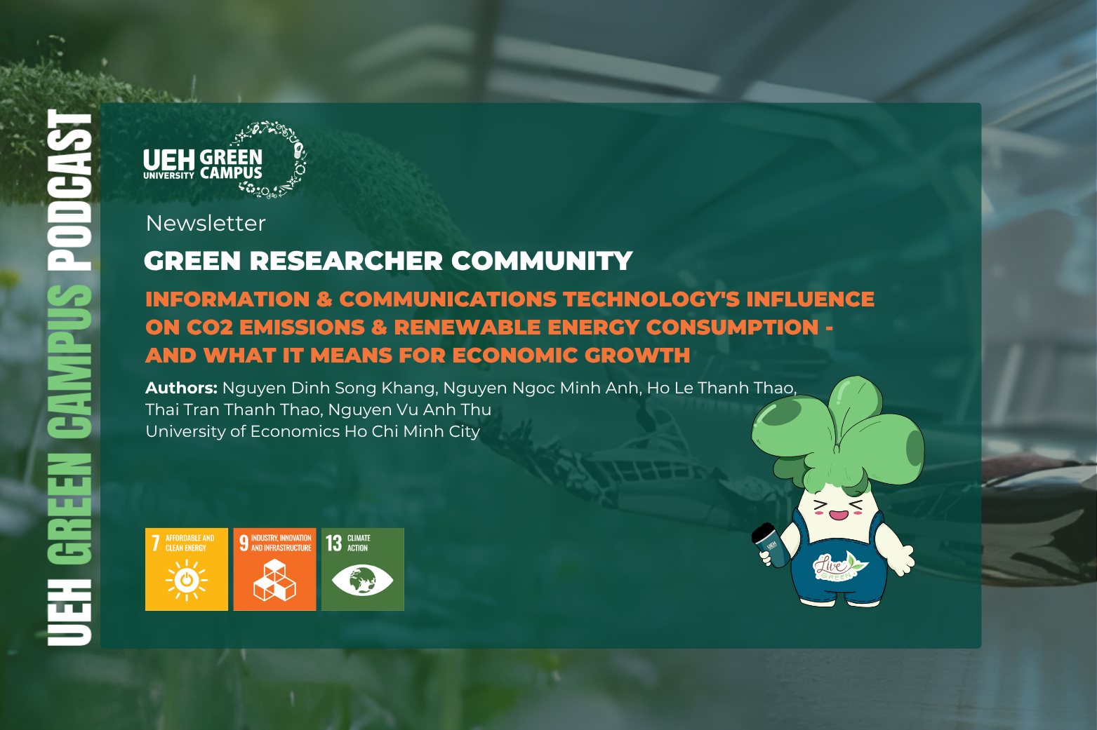 [Research Contribution] Information & Communications Technology's influence on CO2 emissions & renewable energy consumption - and what it means for economic growth