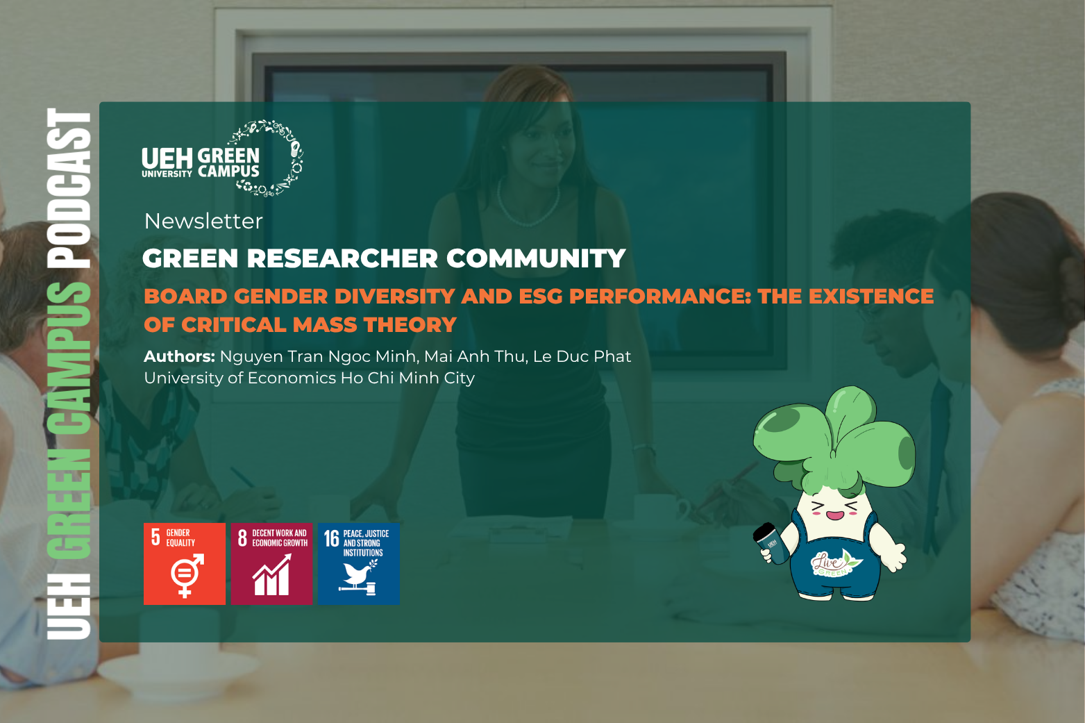 [Research Contribution] Board Gender Diversity and ESG Performance: The Existence of Critical Mass Theory