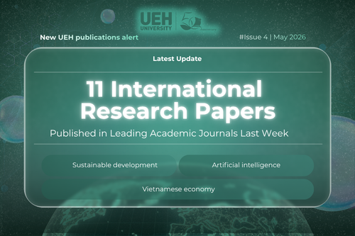 New UEH Publications Alert (Week 4 – May 2026): Interdisciplinary Contributions from Smart Cities and Assistive Technologies to Sustainable Development