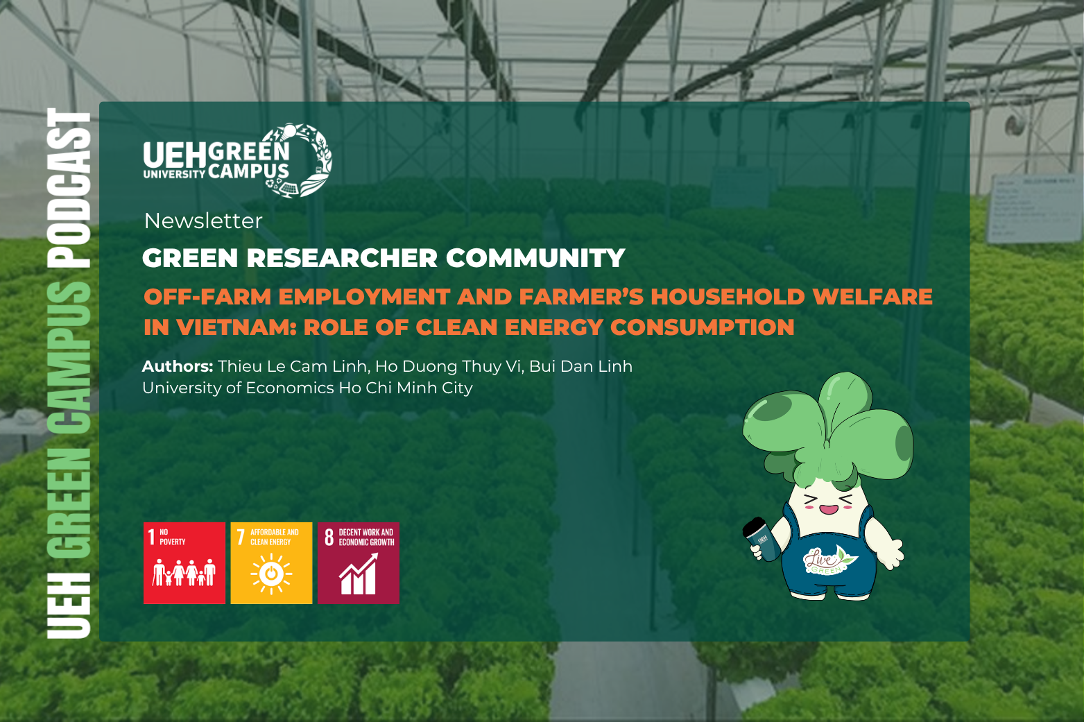 [Research Contribution] Off-farm employment and farmer’s household welfare in Vietnam: Role of clean energy consumption
