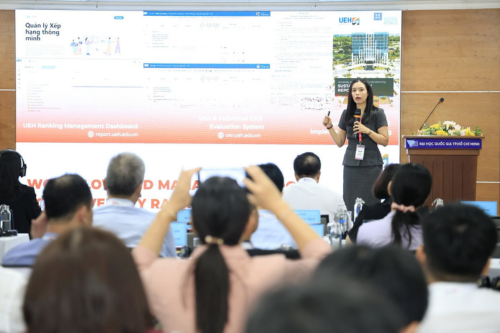 UEH Shares “From a Sustainable University Strategy to Becoming a Top 101+ University Contributing to All 17 SDGs” at the Times Higher Education University Rankings Workshop